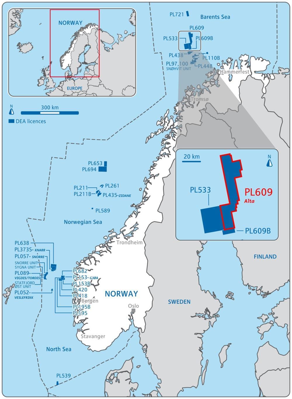 Mapa da Noruega óleo