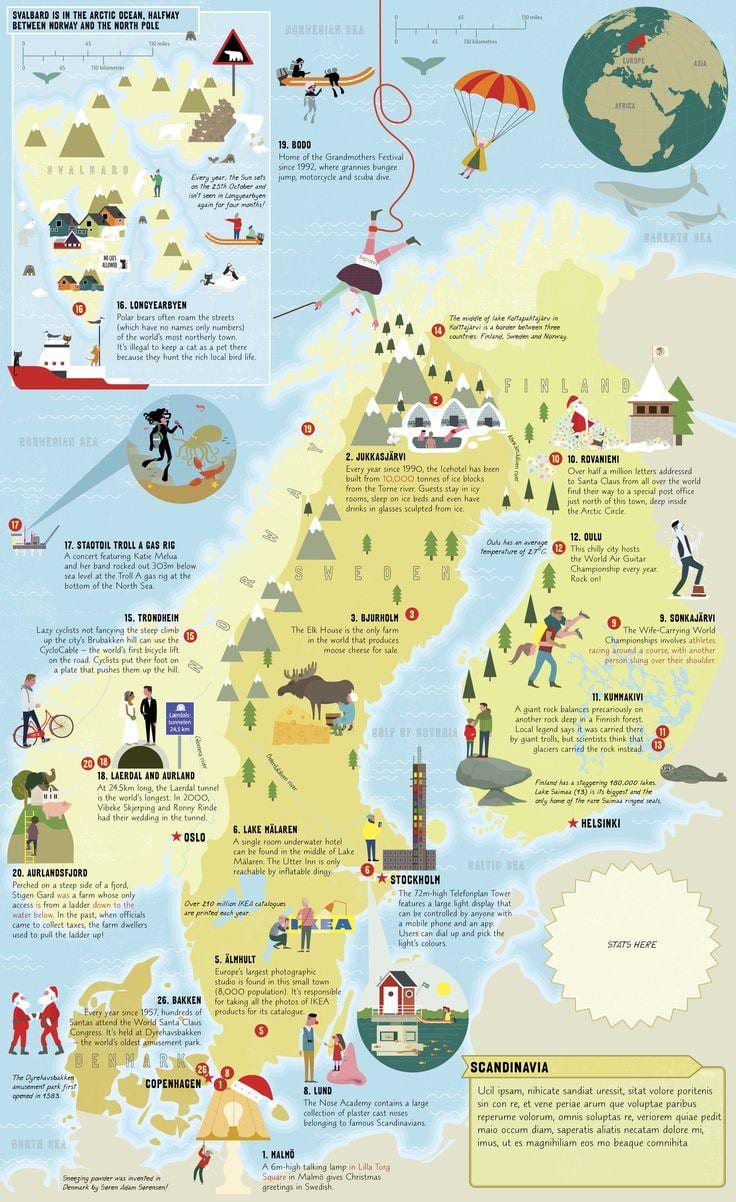 A noruega tem de ver mapa