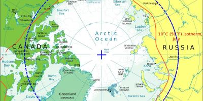 Ártico da Noruega mapa