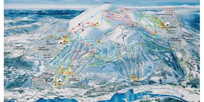 Esqui da Noruega mapa
