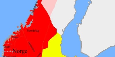 Mapa da Noruega fronteiras