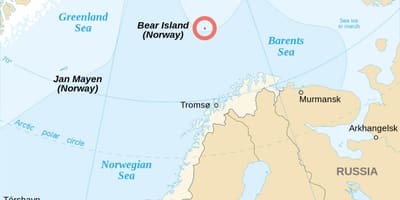 Mapa da Noruega ilhas 