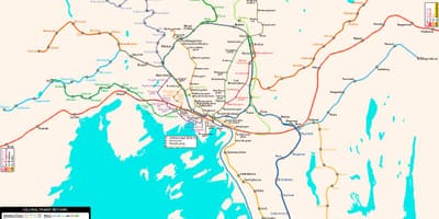 Mapa da Noruega metro
