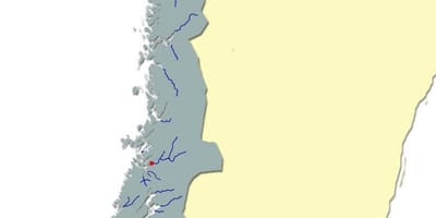 Mapa da Noruega rio