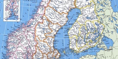 Ma da Noruega estrada