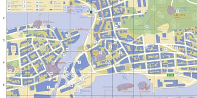 Alesund Noruega mapa da cidade