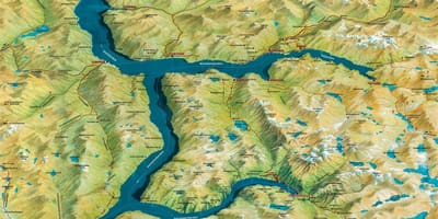 Mapa de geiranger Noruega