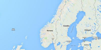 Mapa da noruega Noruega